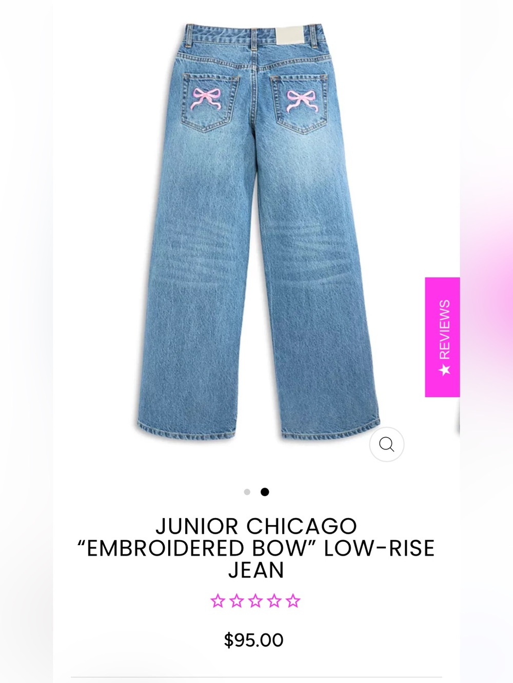 Katie J NYC Light Wash Wide-Leg Low-Rise Jeans